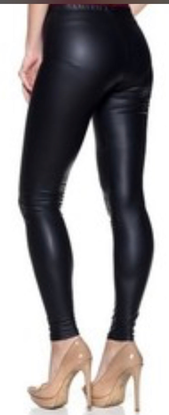 Full Length Leather Leggings