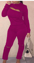Load image into Gallery viewer, Fuchsia Long sleeve Set
