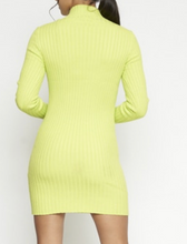 Load image into Gallery viewer, Lime Sweater Dress
