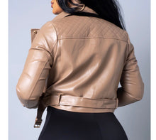 Load image into Gallery viewer, Feelin Myself Faux Leather Jacket
