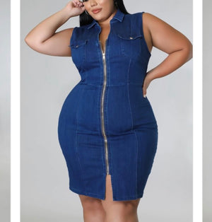 Lovable Curvez Denim Dress