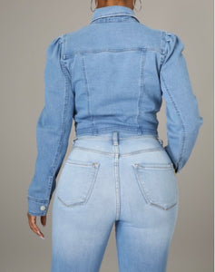 Cut Out Denim Shirt