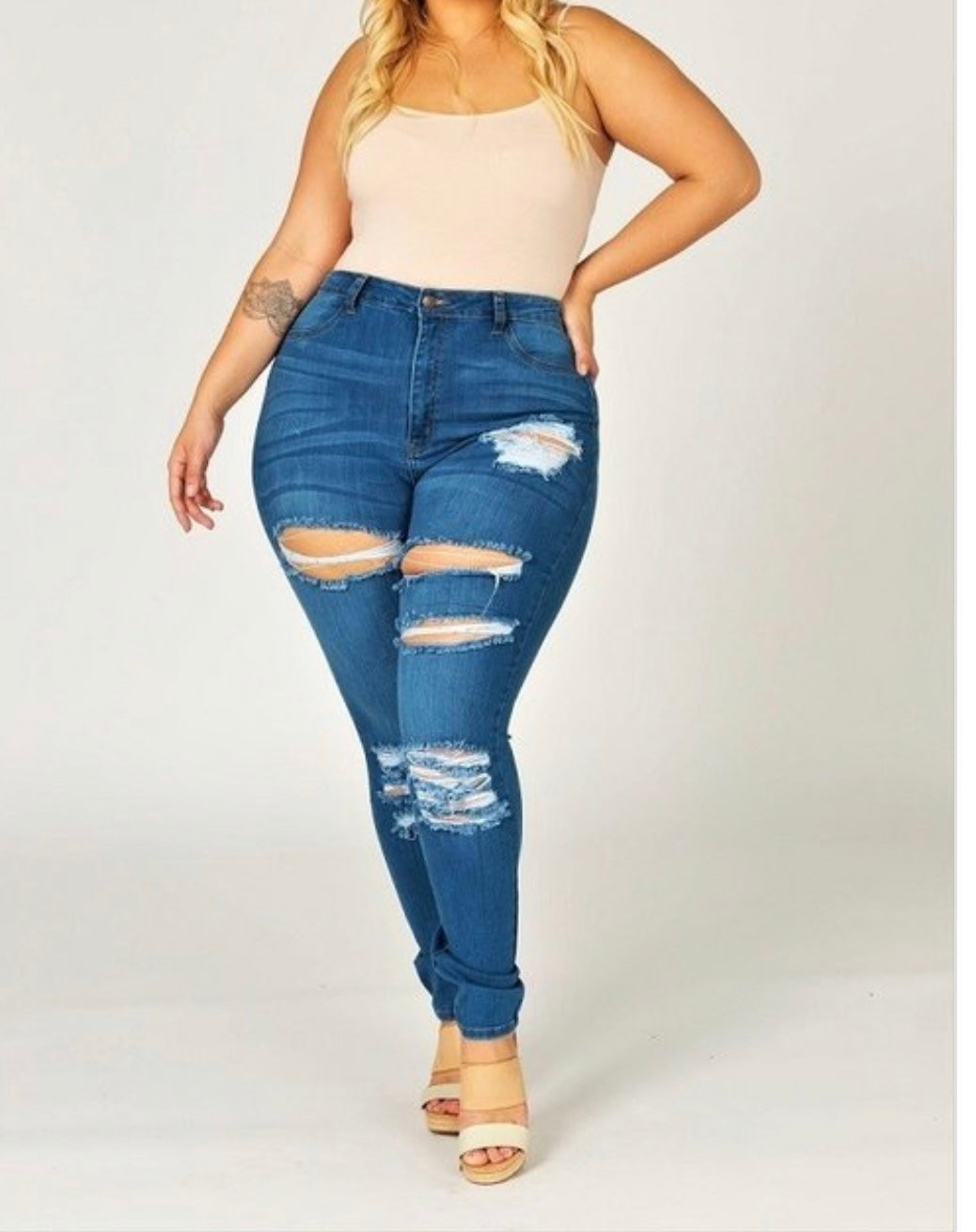 Catty distressed hot sale skinny jeans