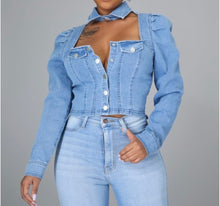 Load image into Gallery viewer, Cut Out Denim Shirt
