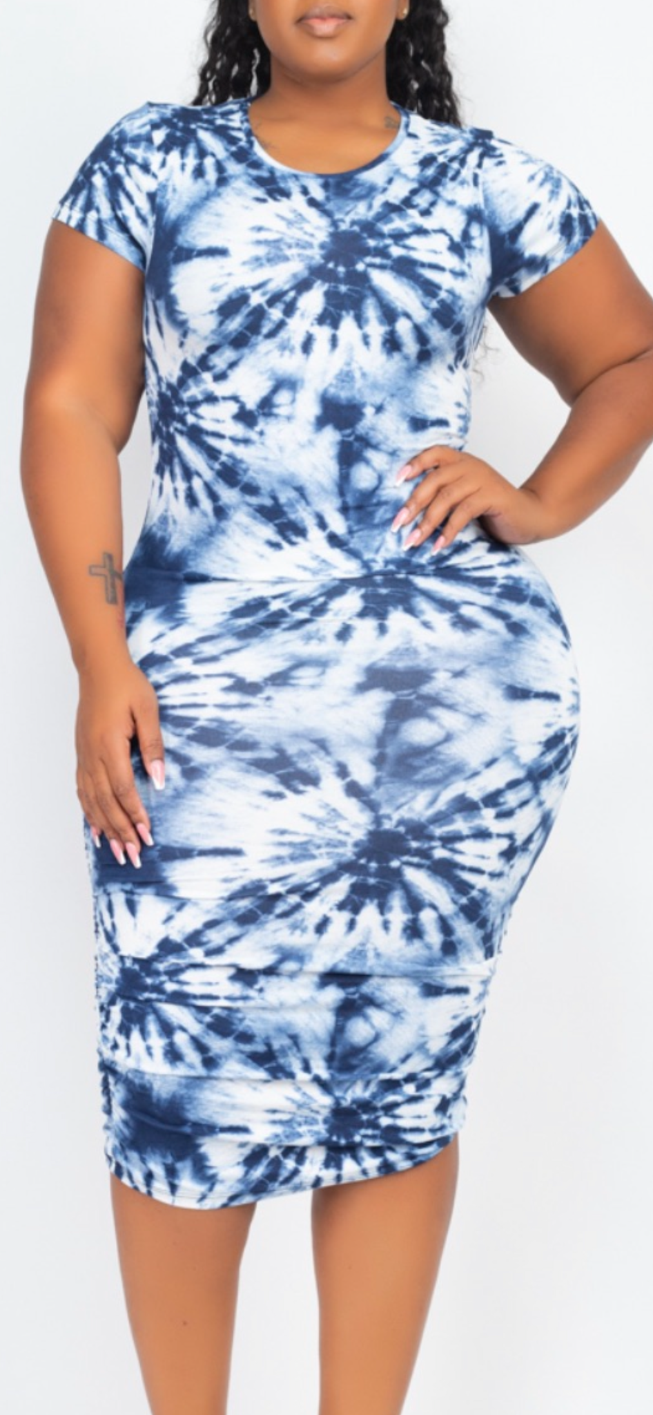 Blue Swirl Lovable Curve Dress